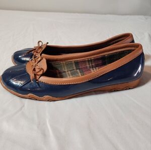 Aquaduck Sail Blue Rubber Loafers Minor Flaws 10M